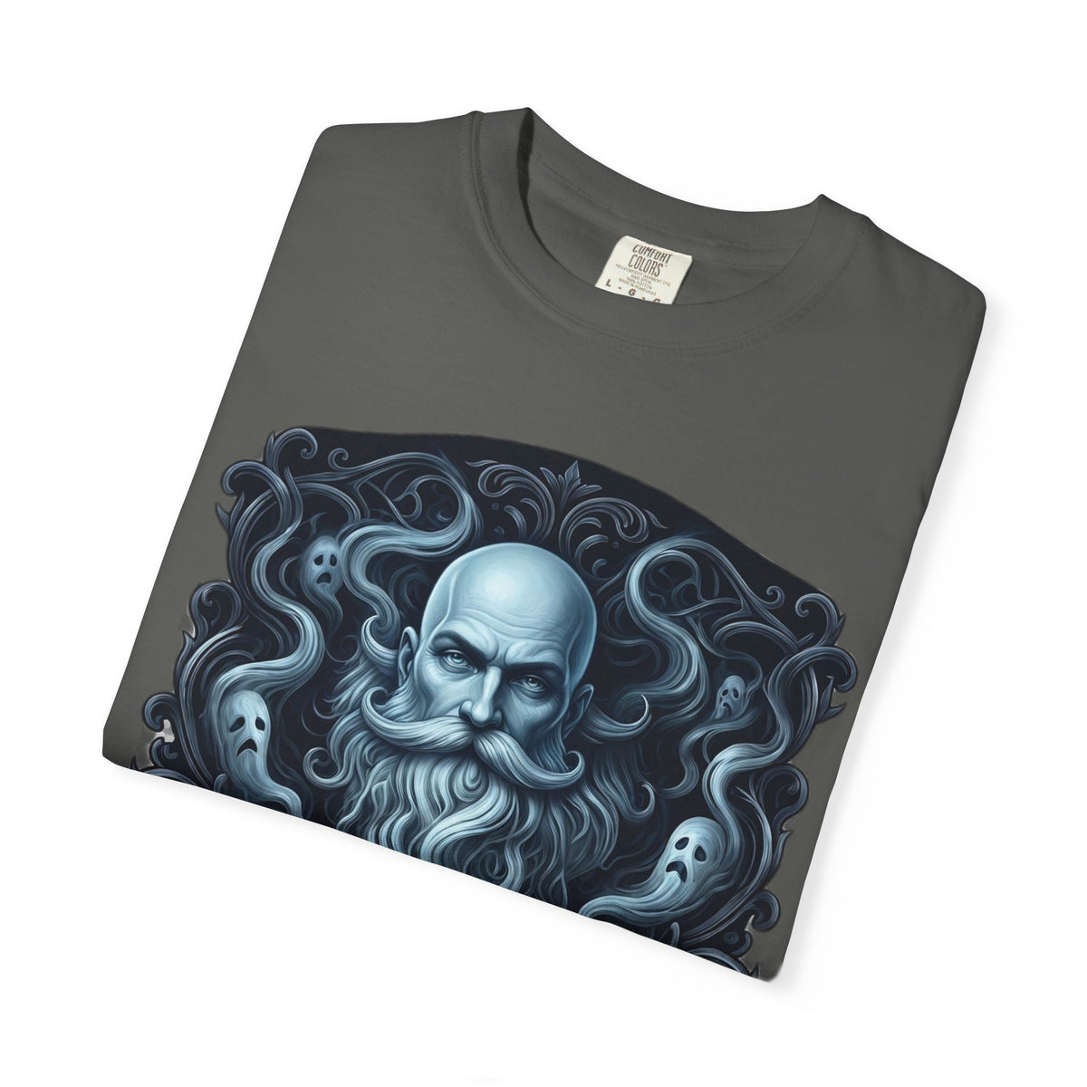 Graphic T-Shirt — 'My Beard Is Just the Ghost of Hair Past' Vintage Skull Design