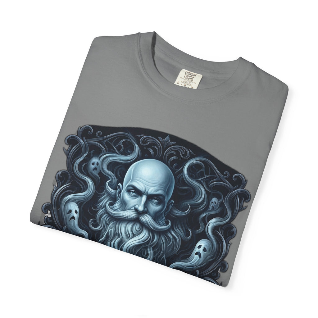 Graphic T-Shirt — 'My Beard Is Just the Ghost of Hair Past' Vintage Skull Design