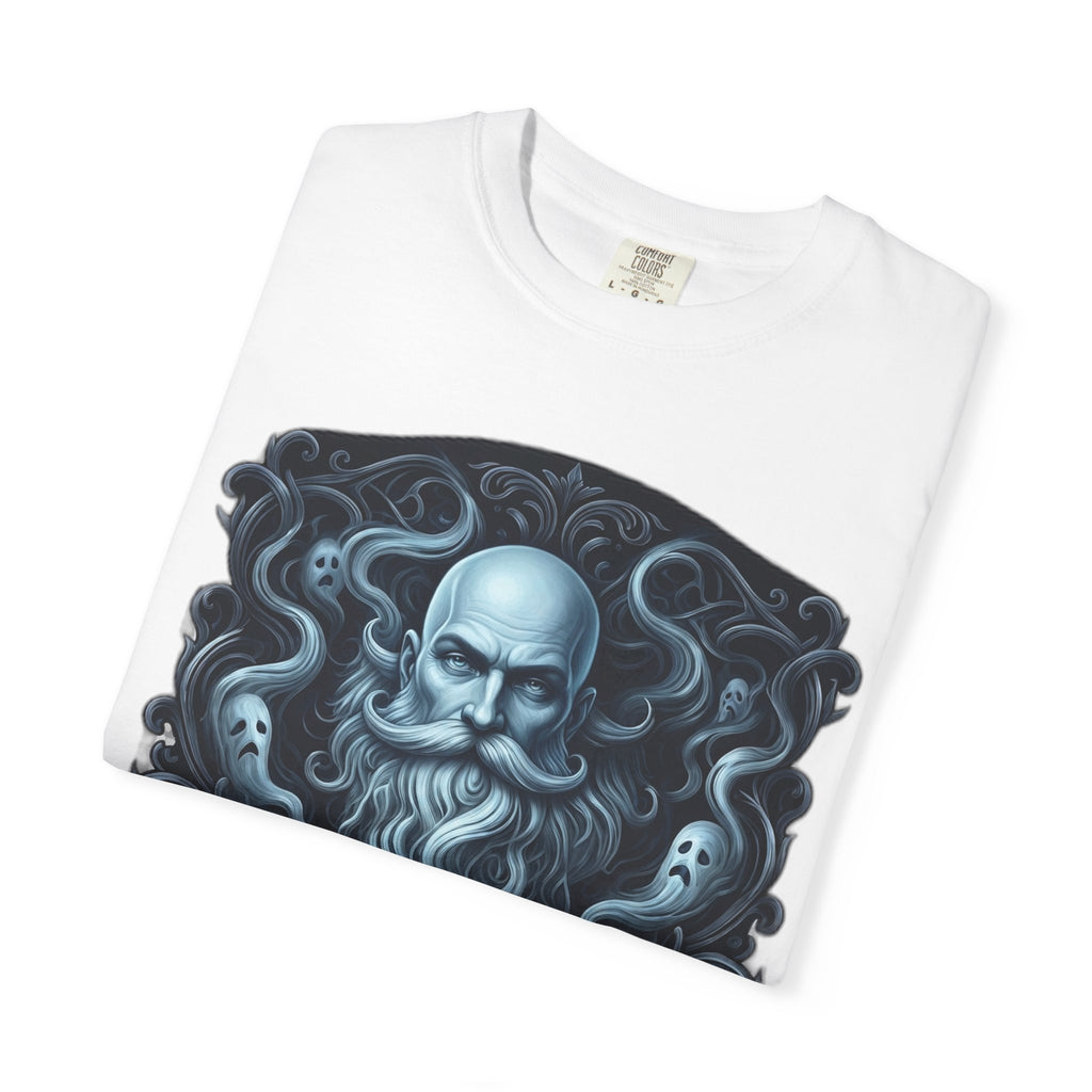 Graphic T-Shirt — 'My Beard Is Just the Ghost of Hair Past' Vintage Skull Design