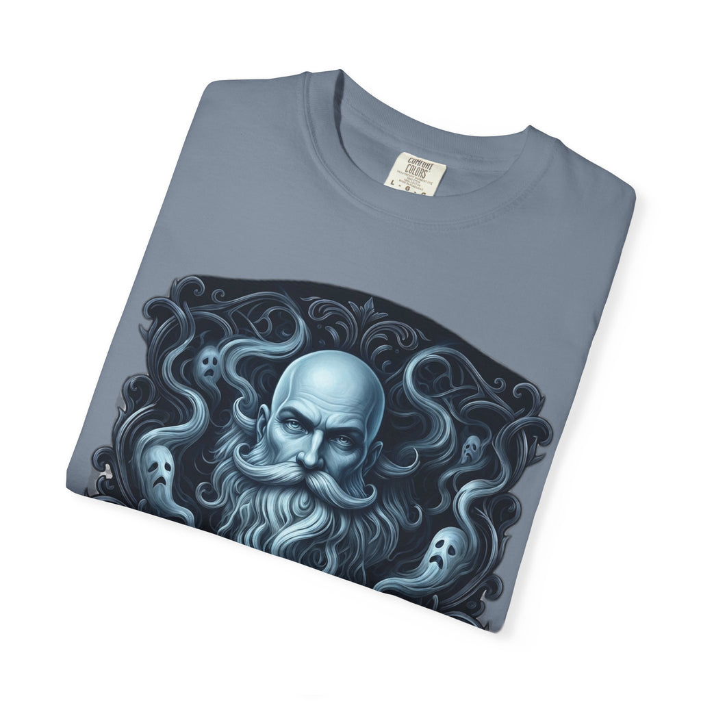 Graphic T-Shirt — 'My Beard Is Just the Ghost of Hair Past' Vintage Skull Design