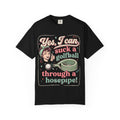 Vintage Retro Tee — “Yes, I Can Suck a Golfball Through a Hosepipe!”