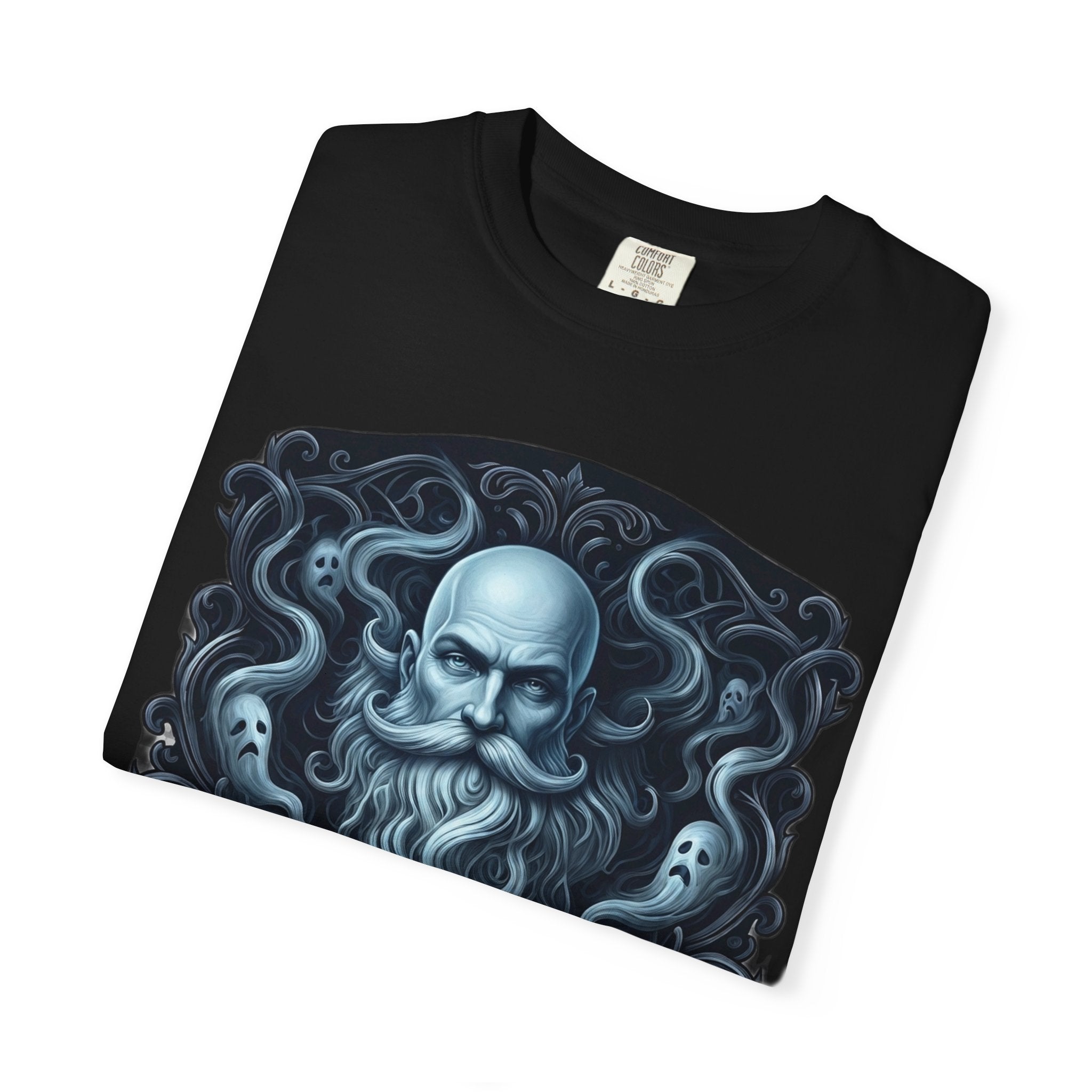 Graphic T-Shirt — 'My Beard Is Just the Ghost of Hair Past' Vintage Skull Design